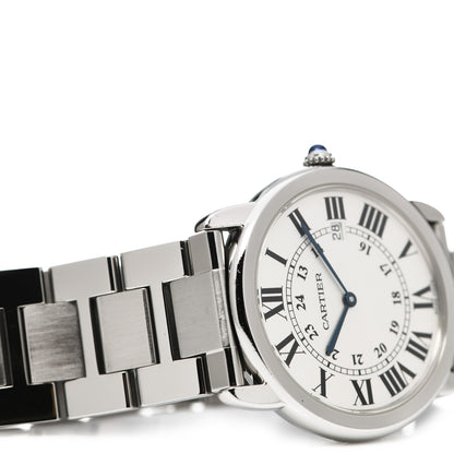 Cartier Stainless Steel 36mm Ronde Solo Quartz Watch 6 of 6