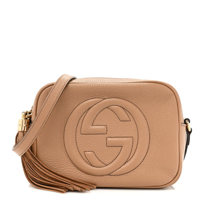 Gucci Pebbled Calfskin Small Soho Disco Bag Camelia 1 of 13