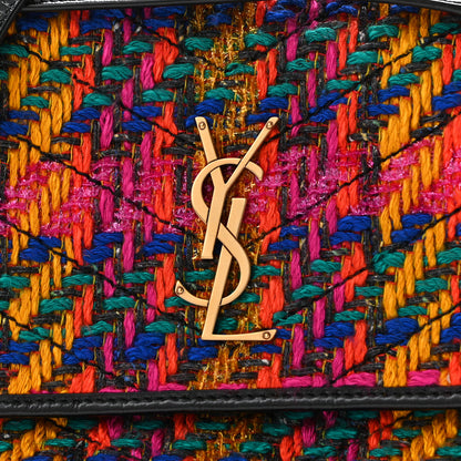 Saint Laurent Tweed Calfskin Matelasse Monogram Medium Niki Chain Satchel Multicolor 8 of 10