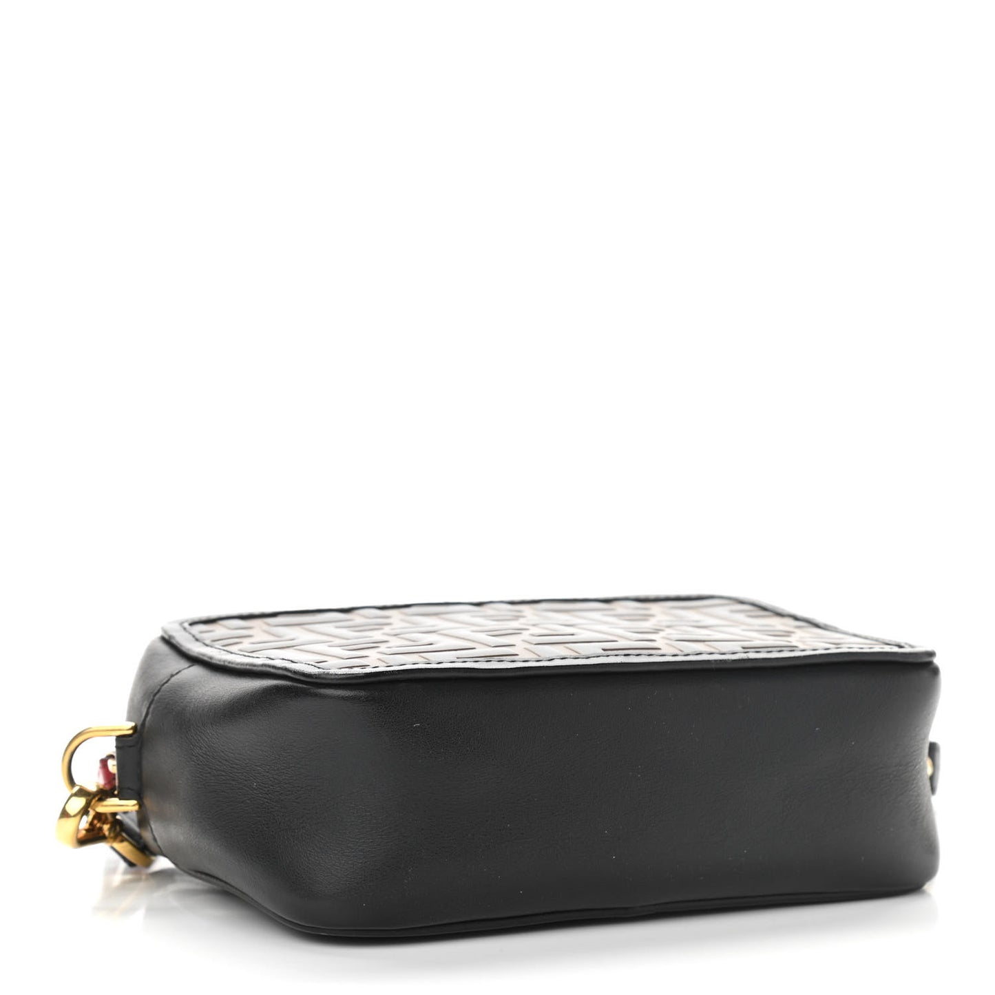 Vitello Century Bi-Color FF 1974 Embossed Mini Camera Case Maya Black