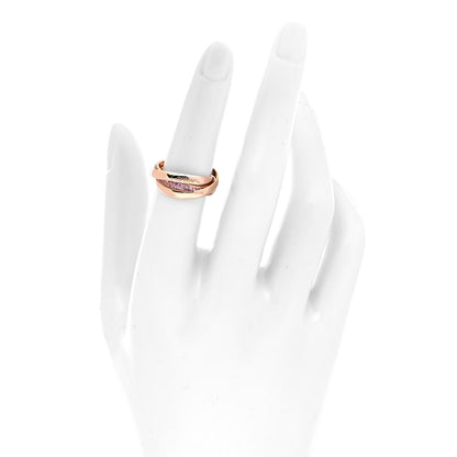 Cartier 18K Pink Gold Pink Sapphire Trinity Ring 51 5.75 2 of 4