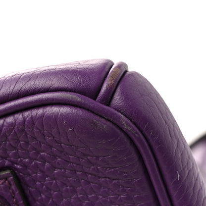 Hermes Taurillon Clemence Birkin 35 Ultraviolet 30 of 40