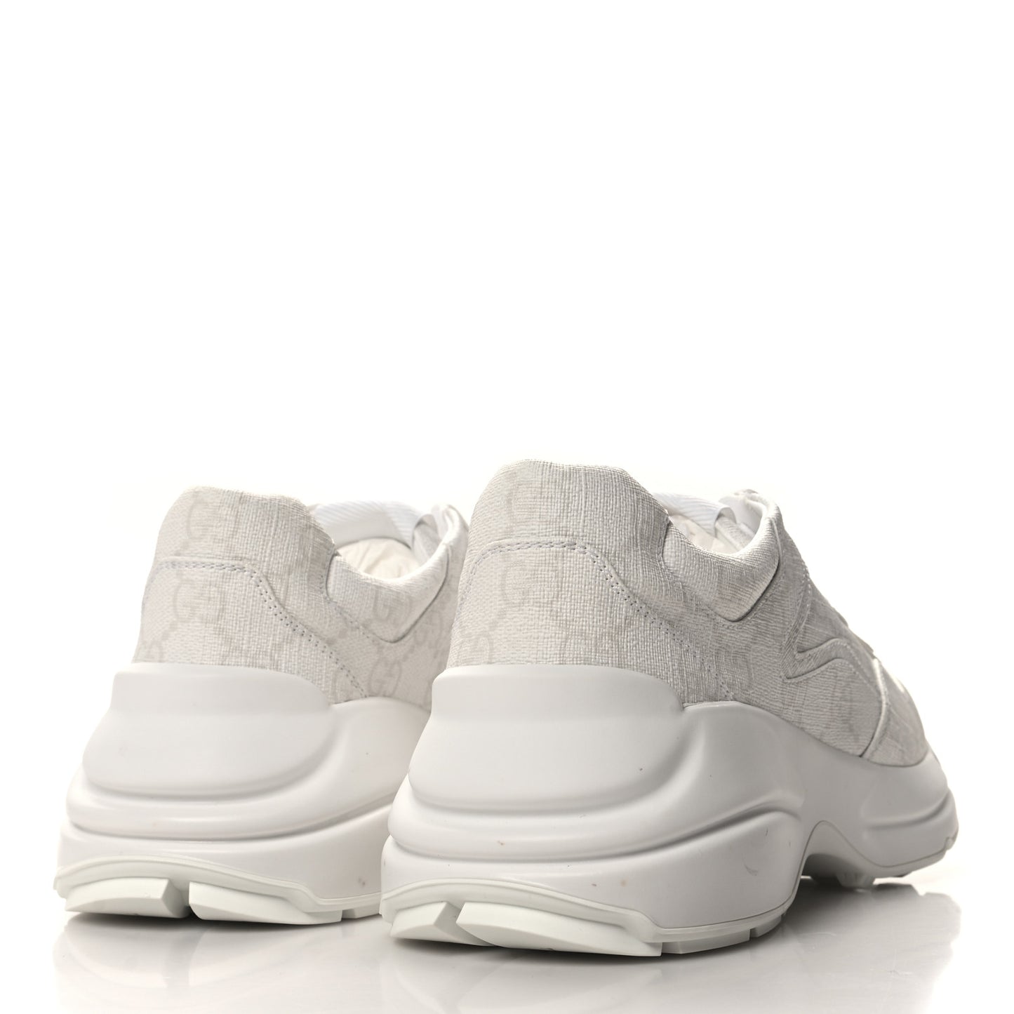 GG Supreme Monogram Womens Rhyton Sneakers 36.5 White