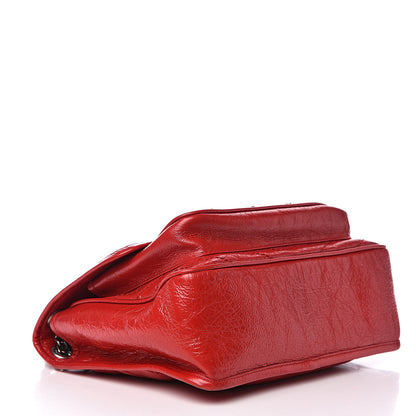 Saint Laurent Crinkled Calfskin Matelasse Monogram Medium Niki Chain Satchel Rouge Eros 4 of 13