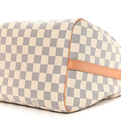 Louis Vuitton Damier Azur Braided Speedy Bandouliere 30 Blue 9 of 9