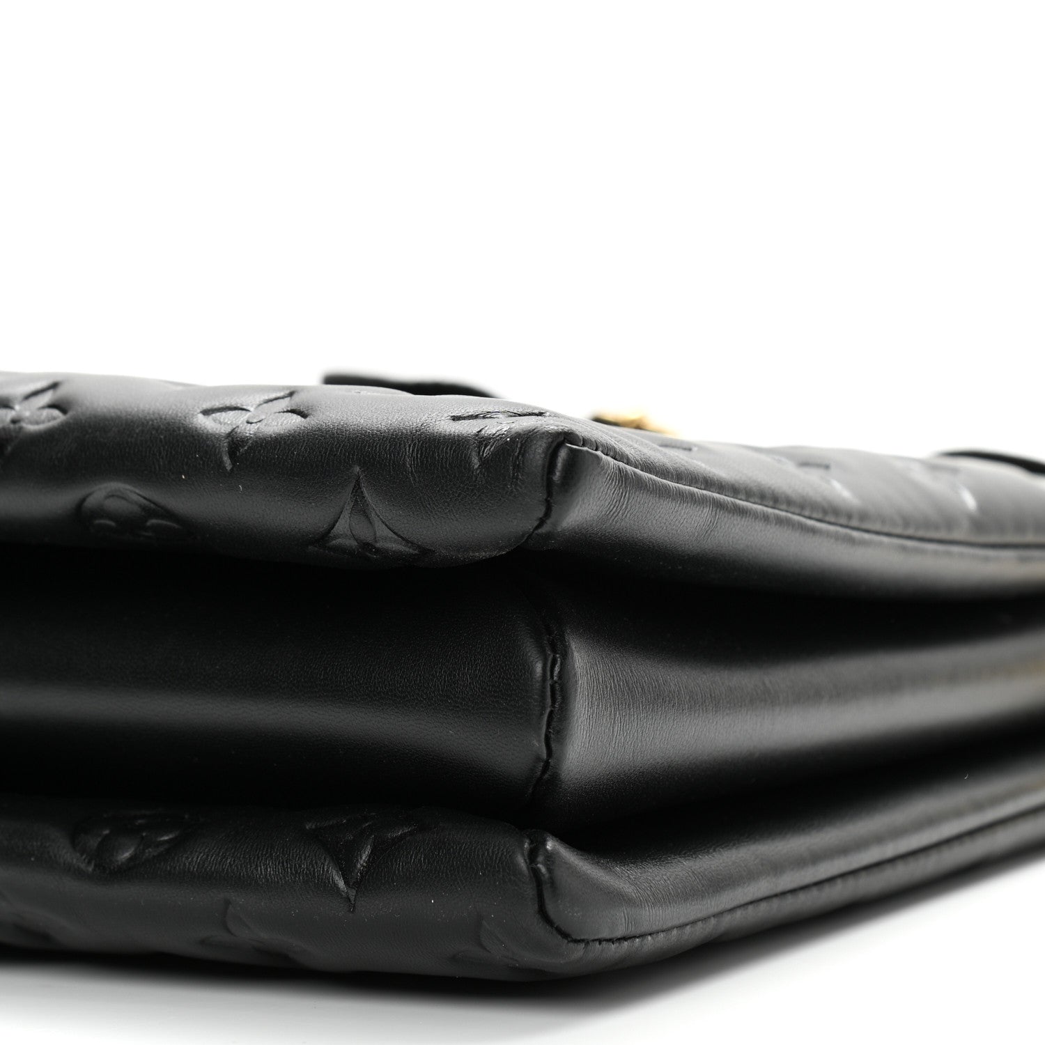 Louis Vuitton Lambskin Embossed Monogram Coussin MM Black 11 of 11