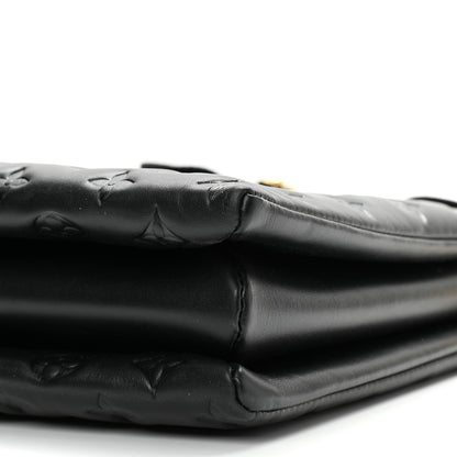 Louis Vuitton Lambskin Embossed Monogram Coussin MM Black 11 of 11