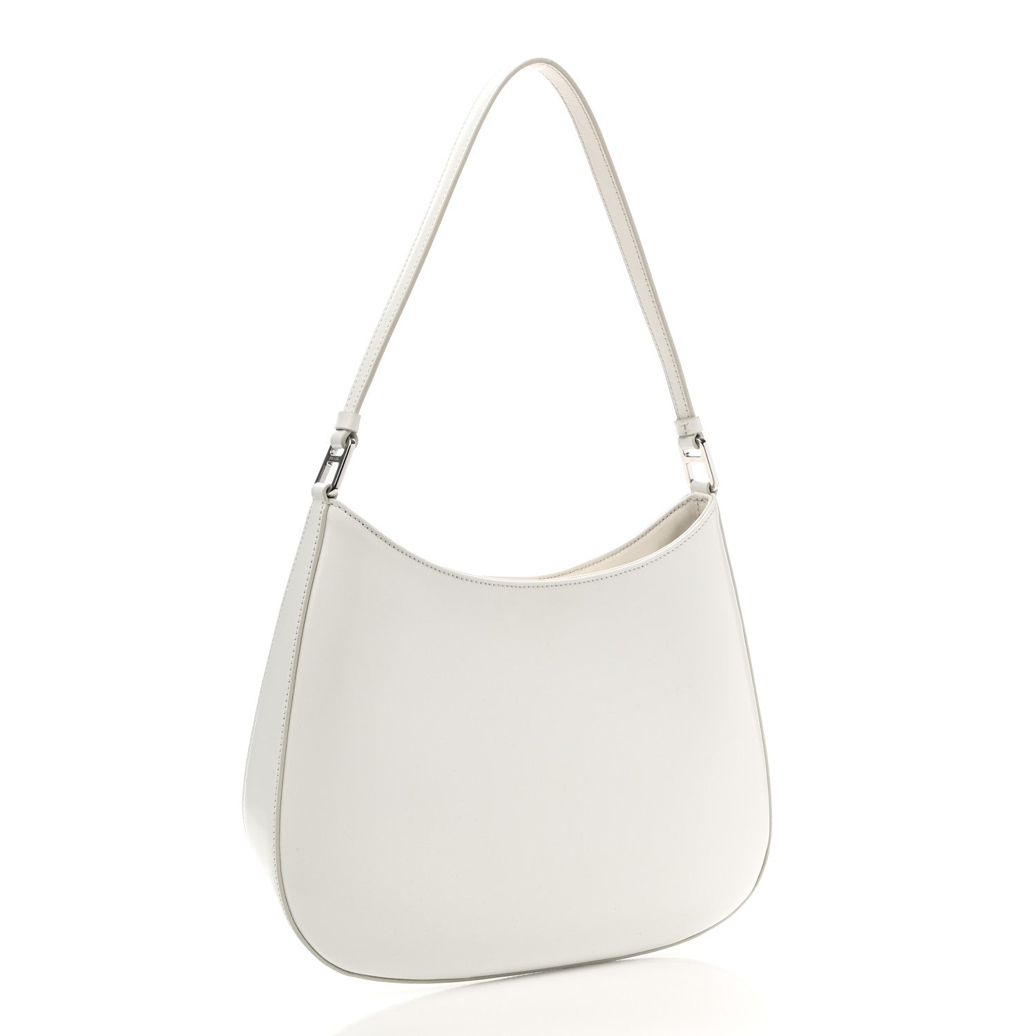 Prada Spazzolato Cleo Shoulder Bag White 3 of 11
