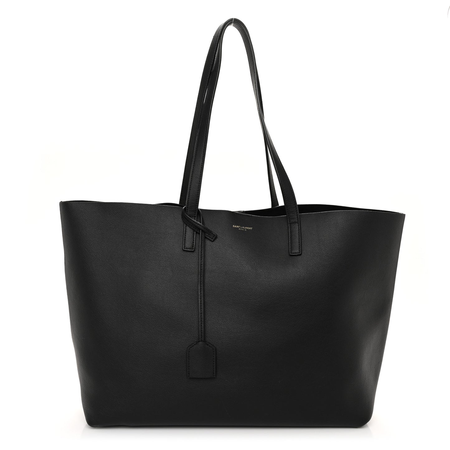 Calfskin Large Shopping Tote Black