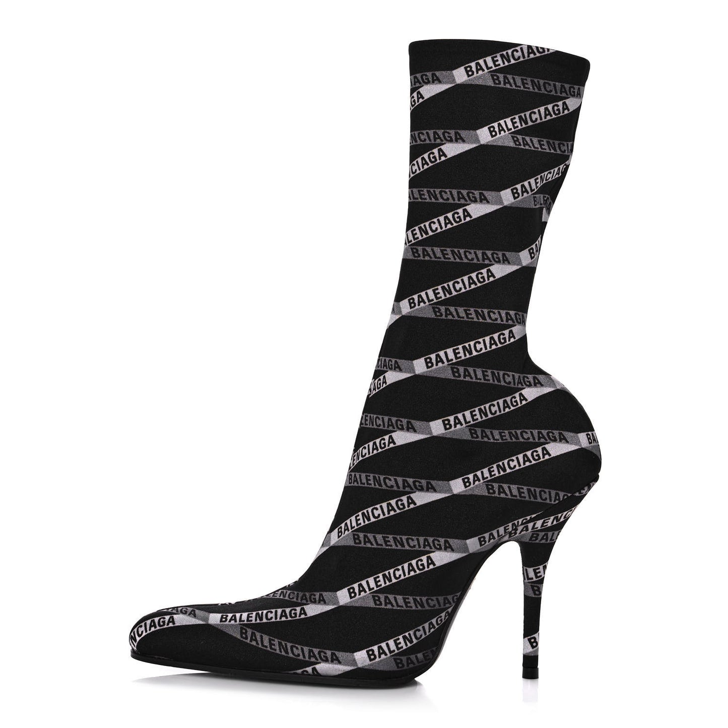 Spandex Losange Monogram 110mm Booties 37.5 Gris Black