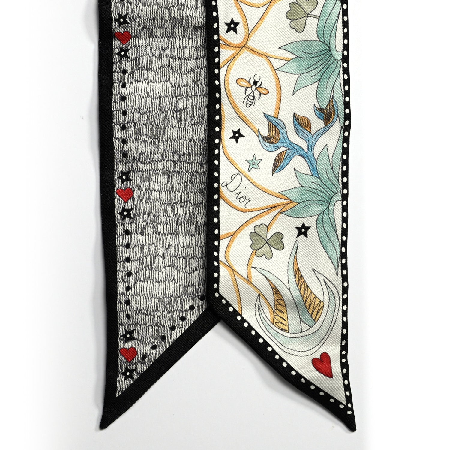Christian Dior Silk L'Amoureux Mitzah Scarf 2 of 4