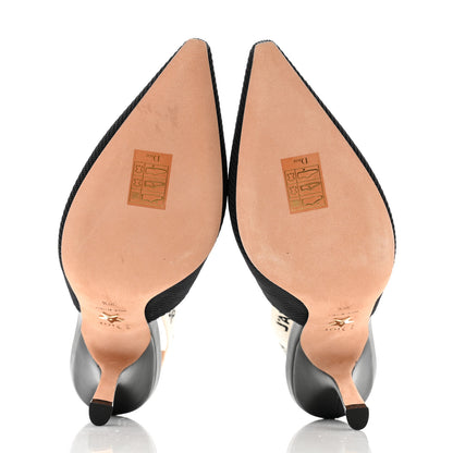 Christian Dior Technical Canvas Ribbon J'Adior Slingback 100mm Pumps 38.5 Black 6 of 10