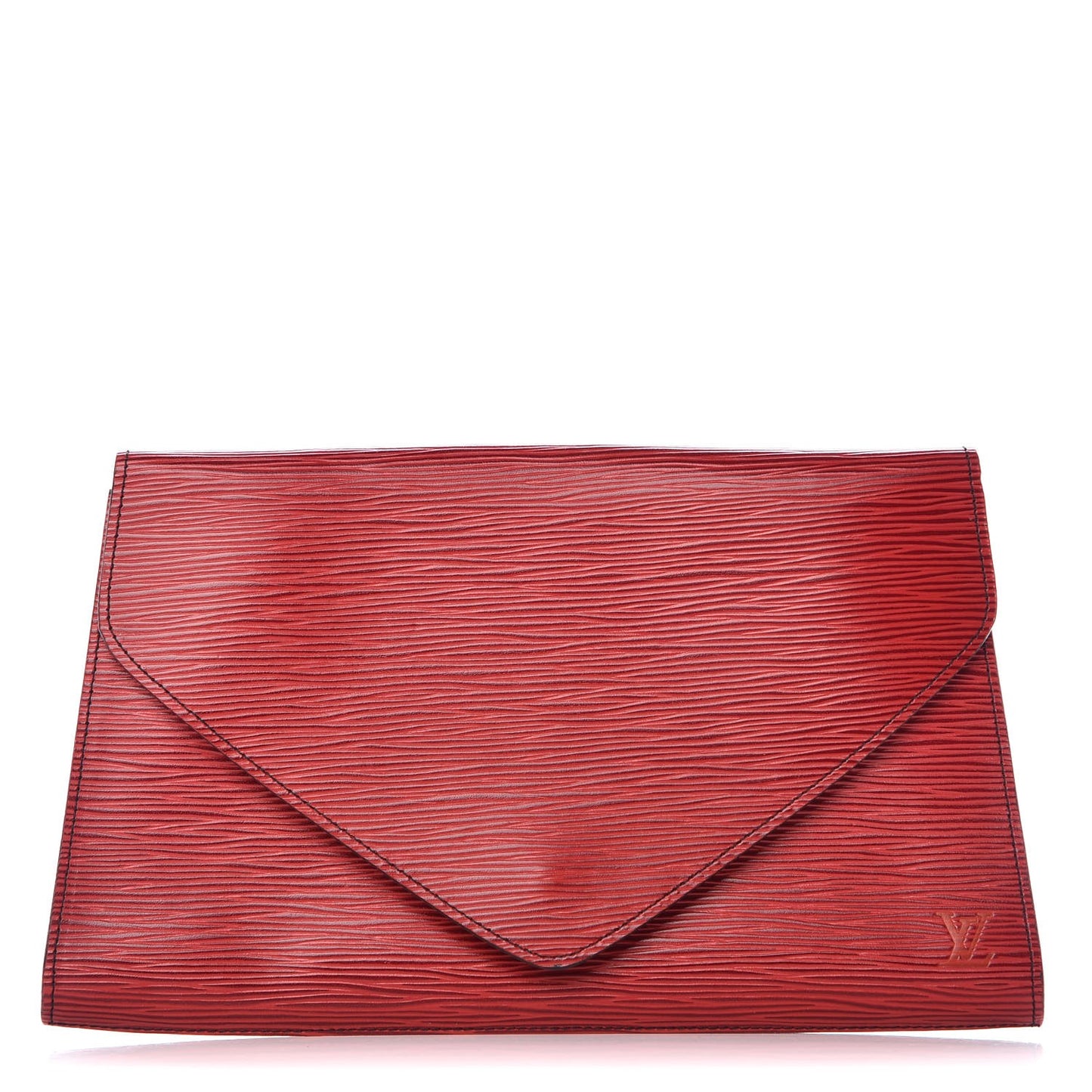 Epi Art Deco Clutch Rouge