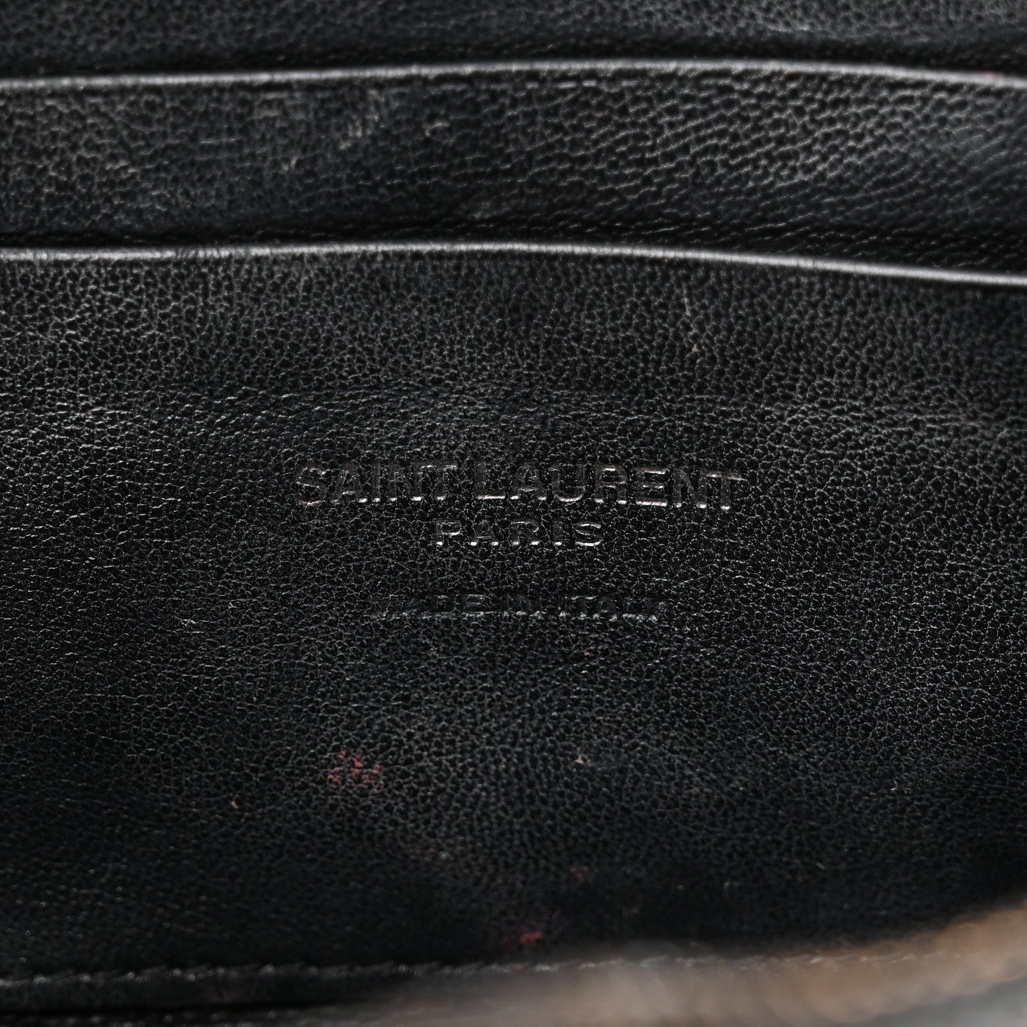 Saint Laurent Grain De Poudre Matelasse Monochrome Monogram Mini Lou Camera Bag Black 6 of 11