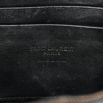 Saint Laurent Grain De Poudre Matelasse Monochrome Monogram Mini Lou Camera Bag Black 6 of 11