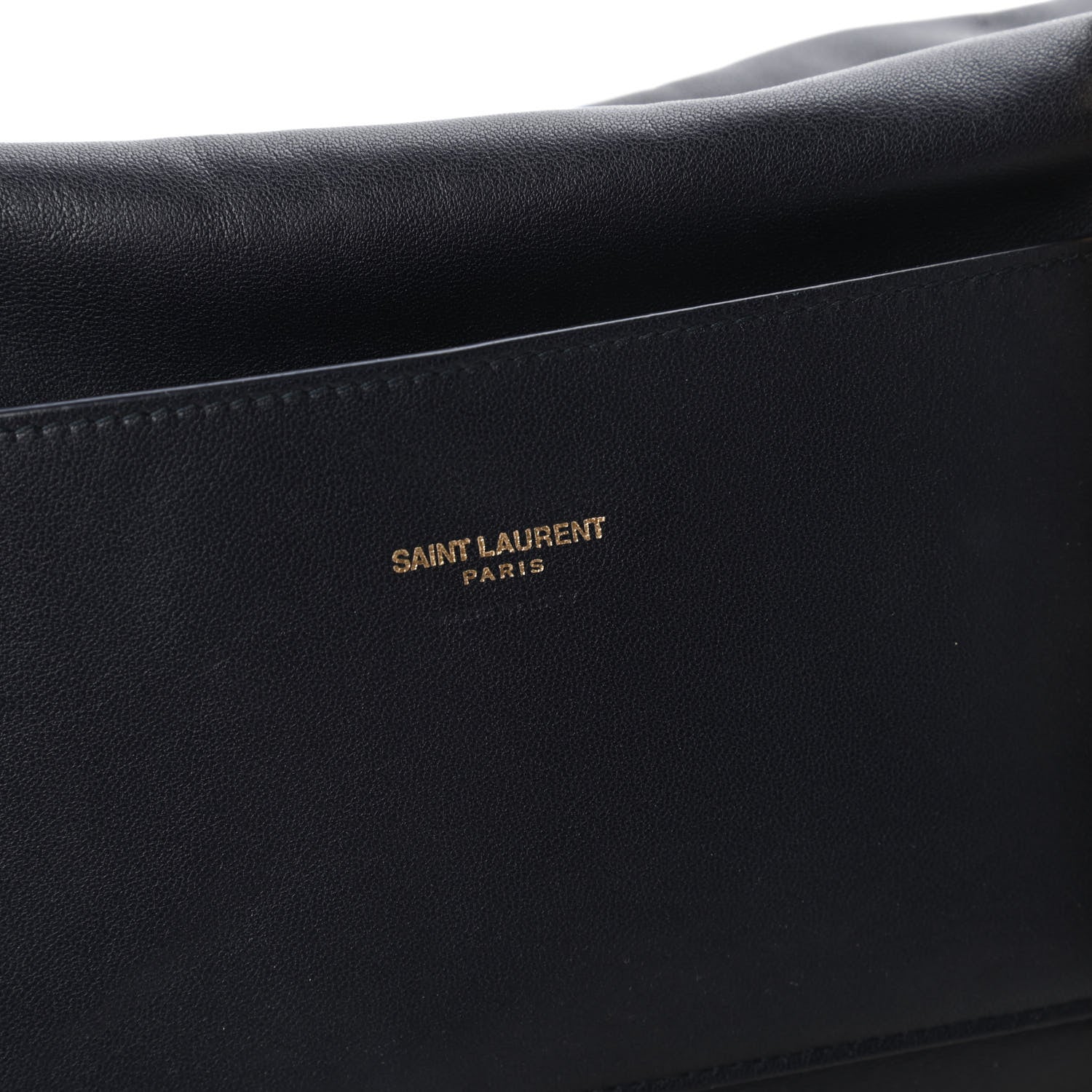 Saint Laurent Smooth Calfskin Suede Medium Reversible Monogram Kate Satchel Navy 8 of 17