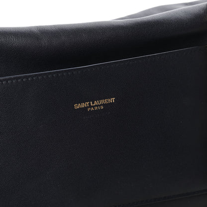 Saint Laurent Smooth Calfskin Suede Medium Reversible Monogram Kate Satchel Navy 8 of 17