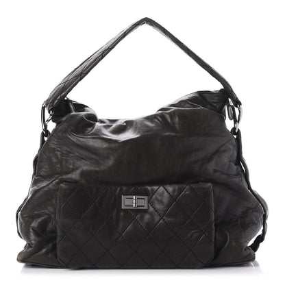 Chanel Lambskin Quilted Mademoiselle Hobo Black 1 of 10