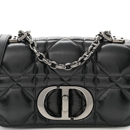Christian Dior Calfskin Macrocannage Small Caro Bag Black 8 of 10
