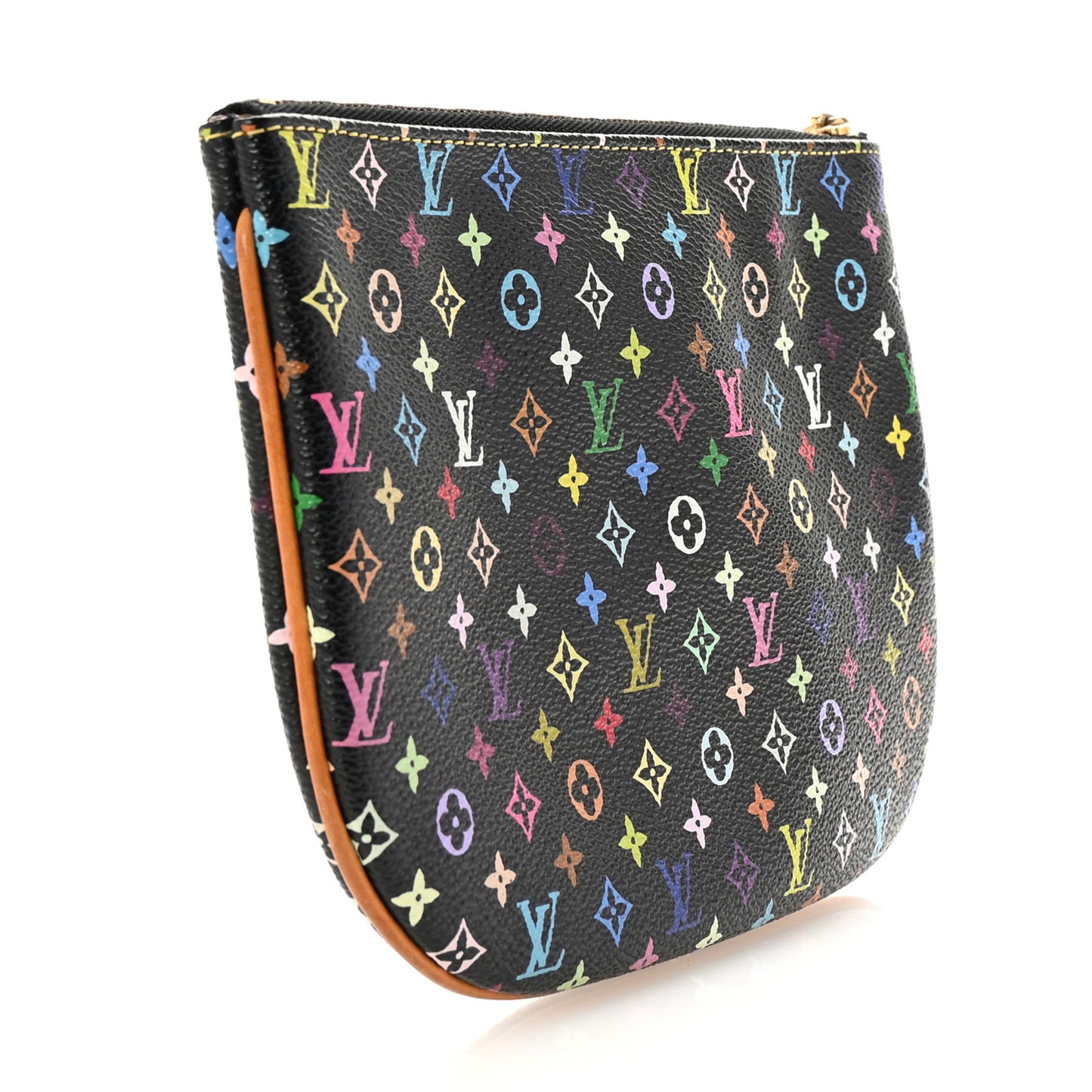 Monogram Multicolor Pochette Plate GM Black