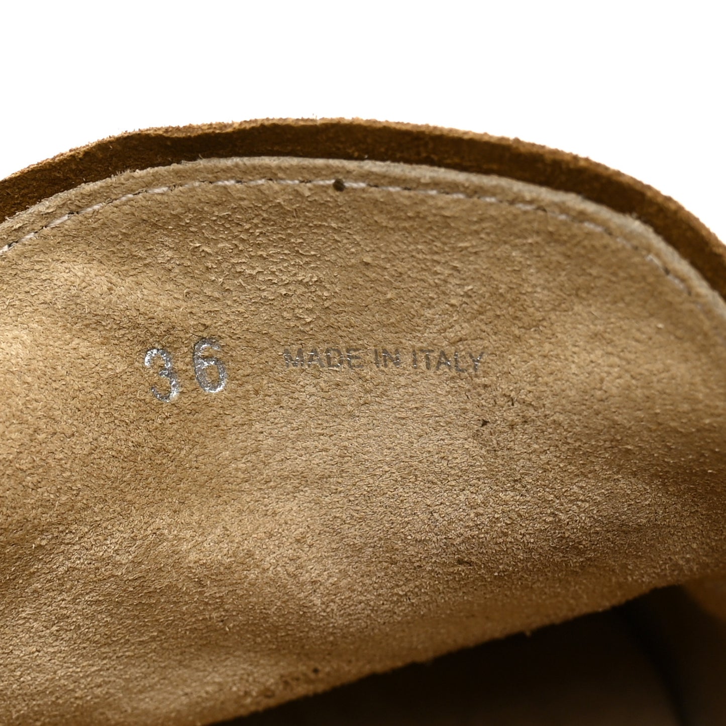 Suede Tassel Loafers 36 Olive Green