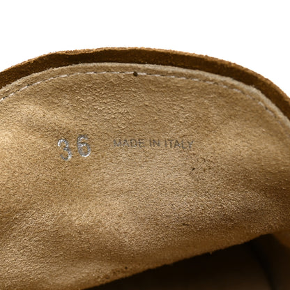 Miu Miu Suede Tassel Loafers 36 Olive Green 8 of 10