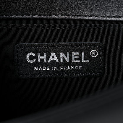 Chanel Calfskin Chevron Quilted Small Boy Flap Black 6 of 15