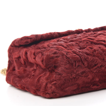 Chanel Persian Lamb Fur Small Single Flap Red 14 of 19