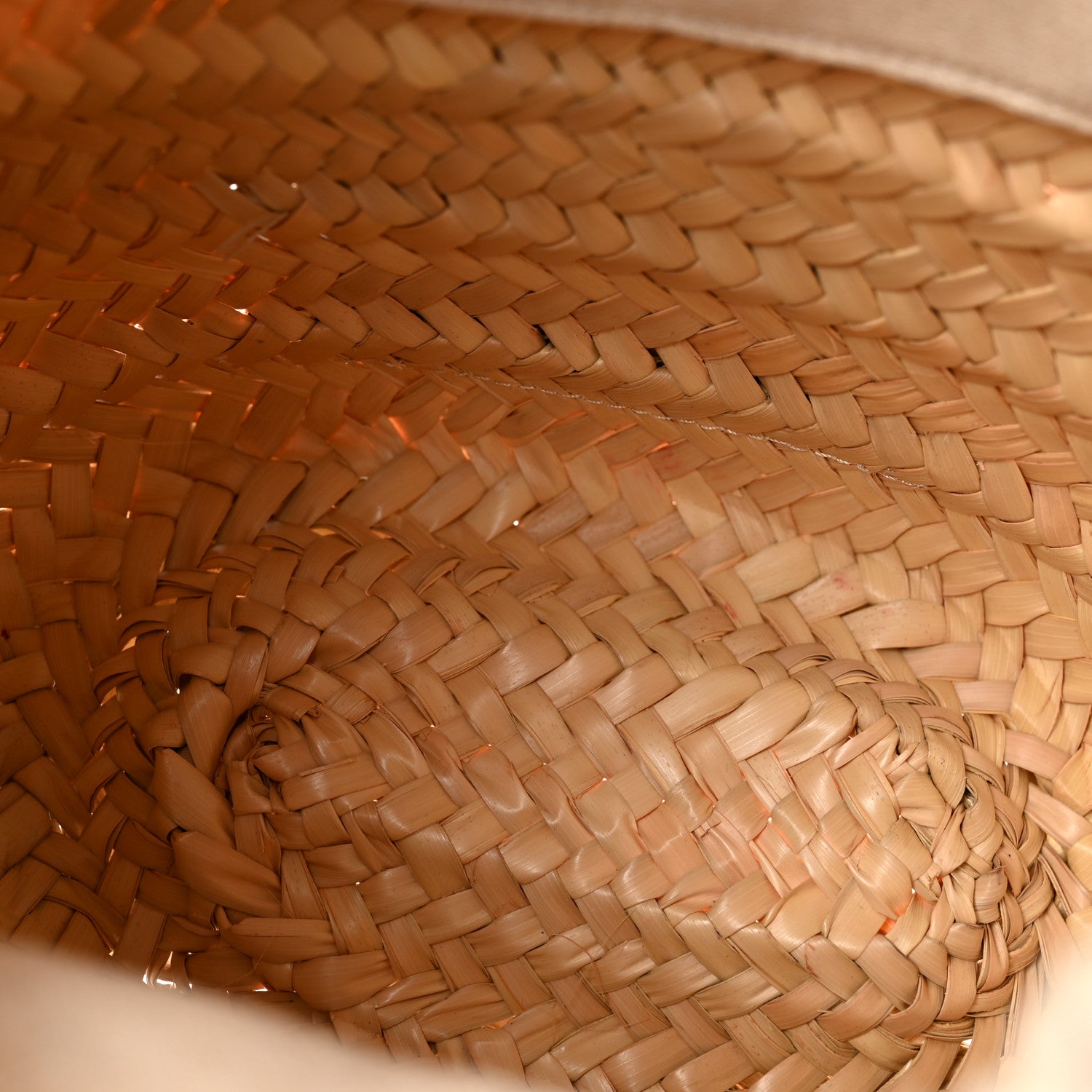 Loewe Raffia Drawstring Basket Tote Bag Natural Tan 5 of 9