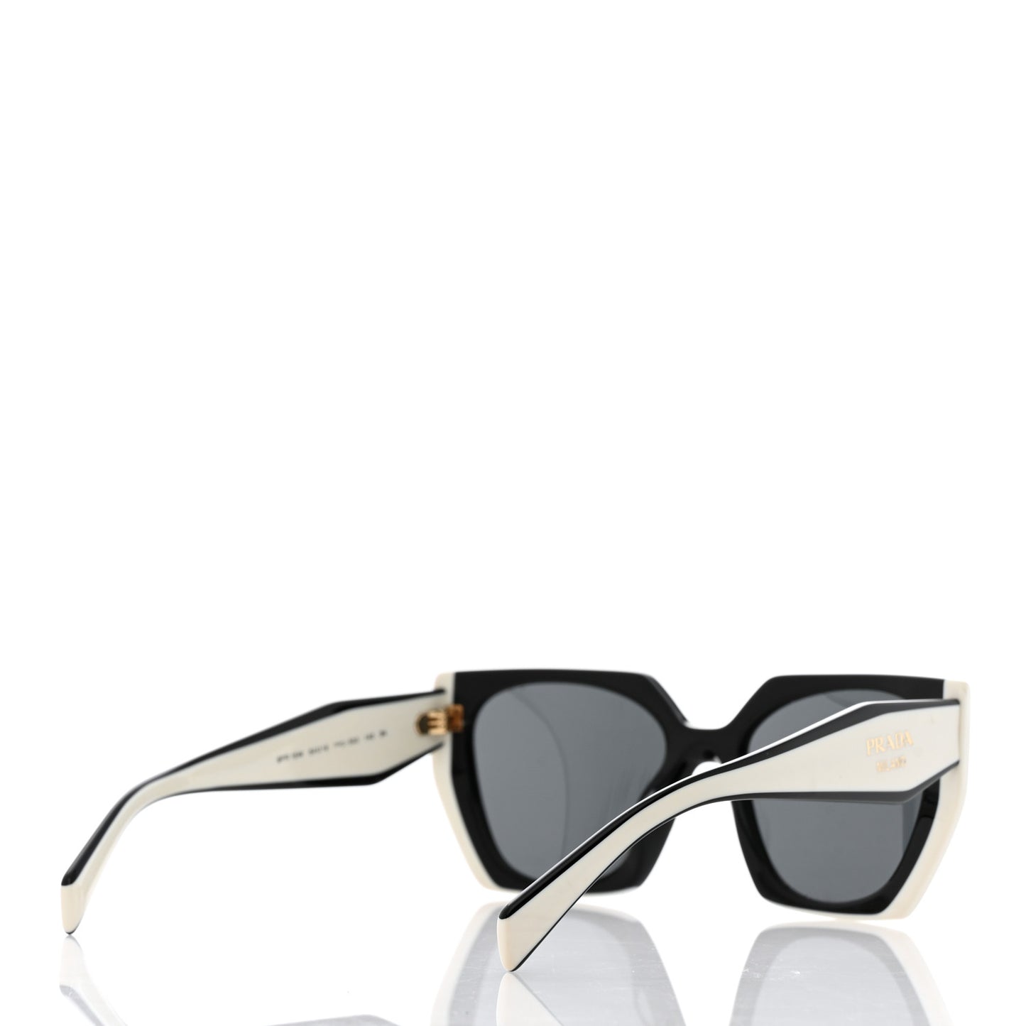 Acetate Sunglasses SPR 15W Black White