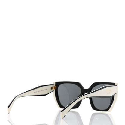 Prada Acetate Sunglasses SPR 15W Black White 4 of 7