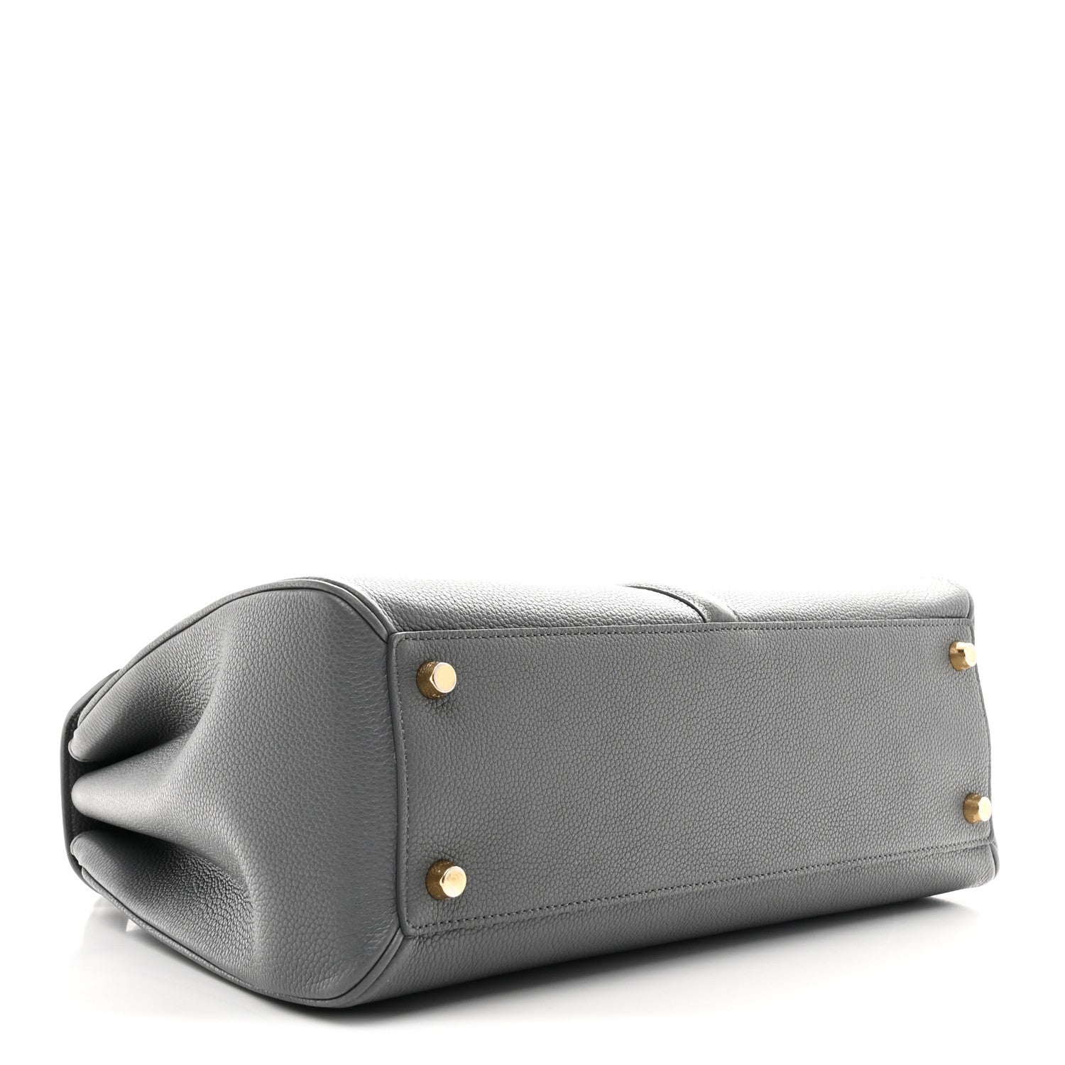 Celine Grained Calfskin Medium 16 Top Handle Bag Grey 3 of 10