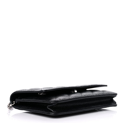 Chanel Caviar Quilted Wallet On Chain WOC Black 4 of 11