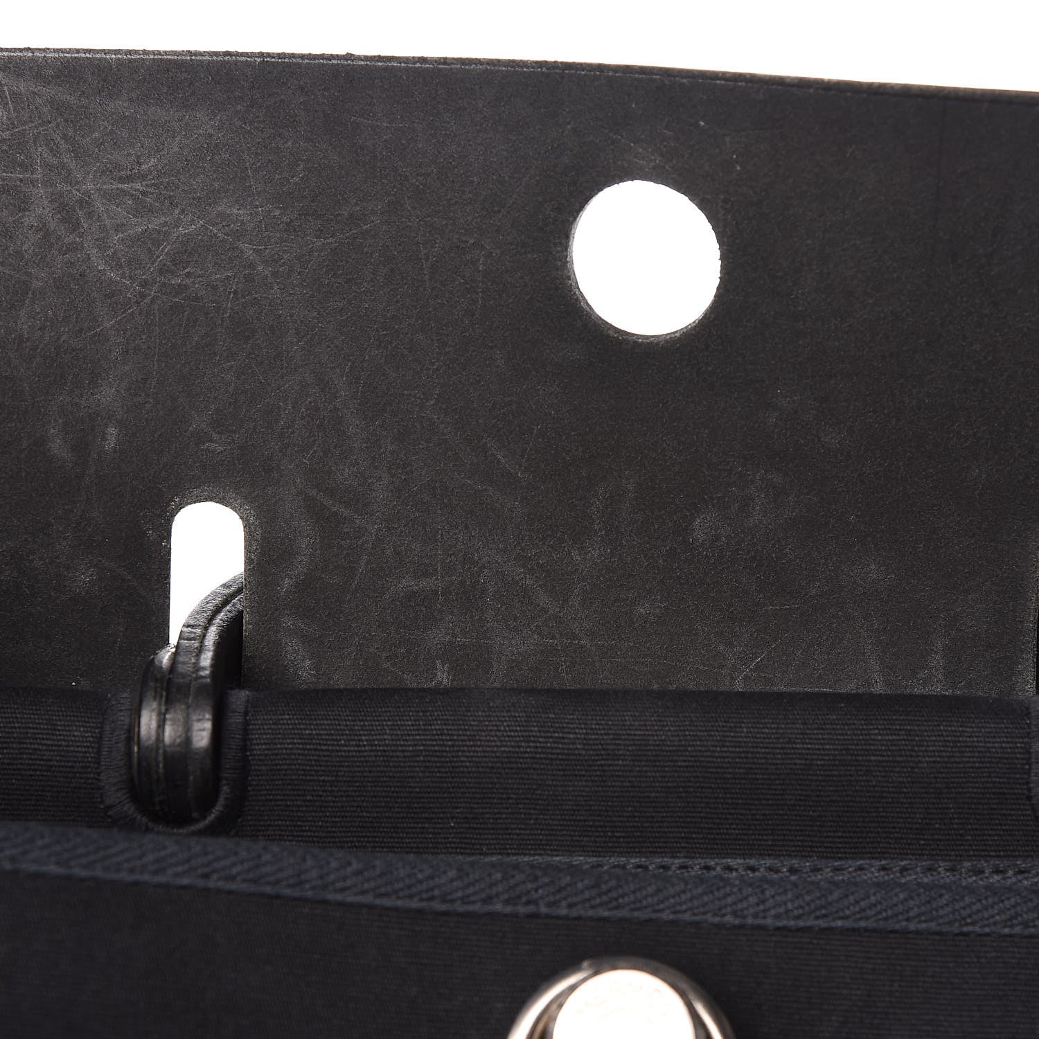 Hermes Toile Vache Calfskin Herbag 39 MM Black 15 of 24