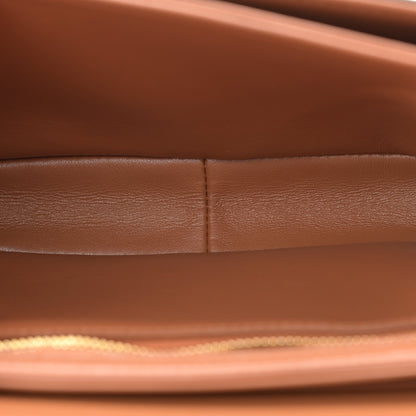 Celine Textile Calfskin Teen Triomphe Bag Natural Tan 5 of 11