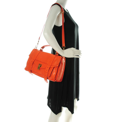 Proenza Schouler Lambskin Medium PS1 Satchel Orange 2 of 7