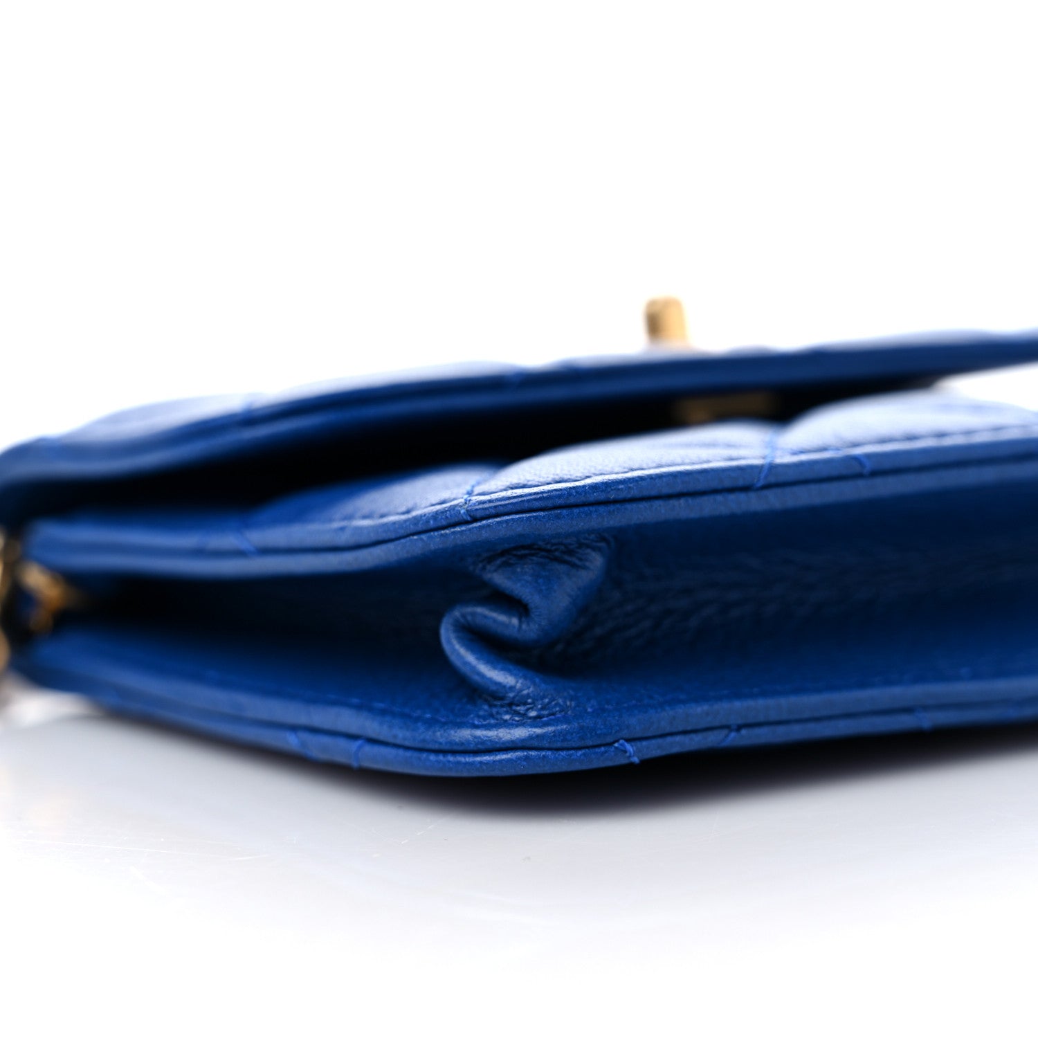Chanel Lambskin Quilted Pearl Crush Clutch With Chain Bag Blue 9 of 10