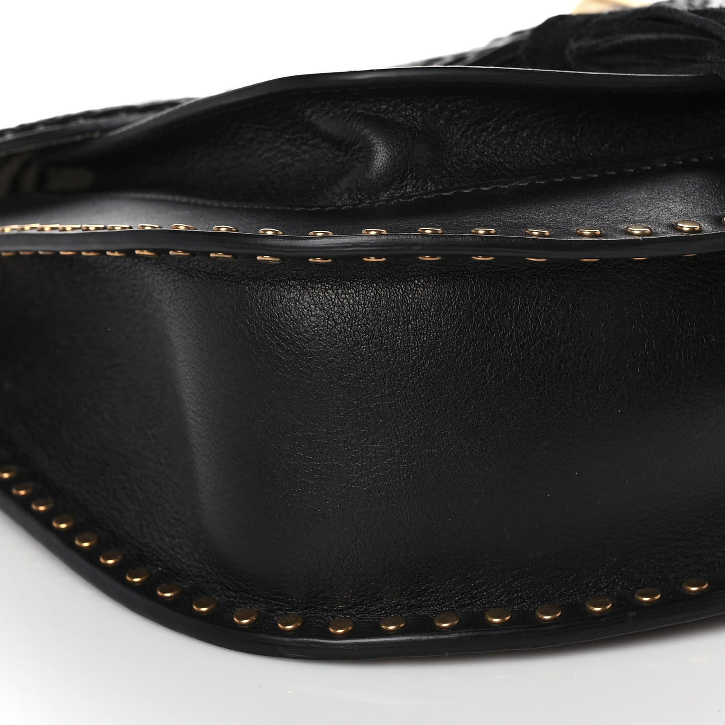 Calfskin Braided Medium Hudson Shoulder Bag Black