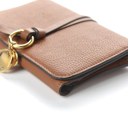 Chloe Calfskin Alphabet Compact Wallet Caramel 7 of 9