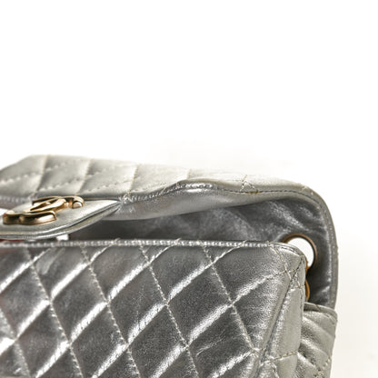 Chanel Metallic Lambskin Quilted Mini Square Flap Silver 10 of 11