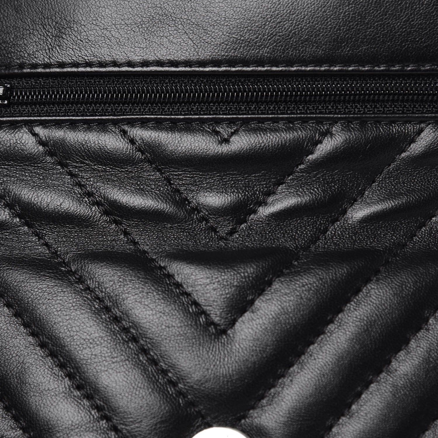 Chanel Calfskin Chevron Waist Belt Bag Black 10 of 10