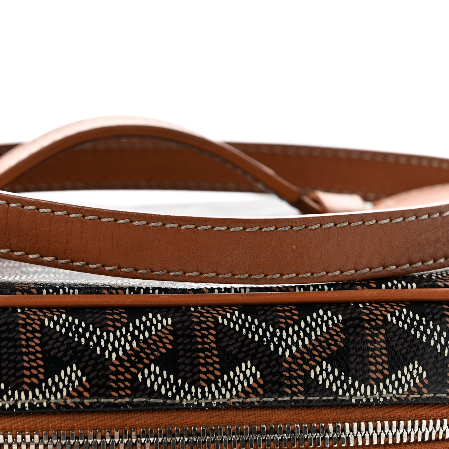 Goyardine Muse Vanity Case Black Gold