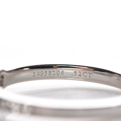 Tiffany Platinum Diamond .32ct Novo Ring 5.25 12 of 14