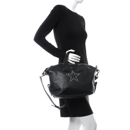 Givenchy Calfskin Studded Star Small Nightingale Black 3 of 8