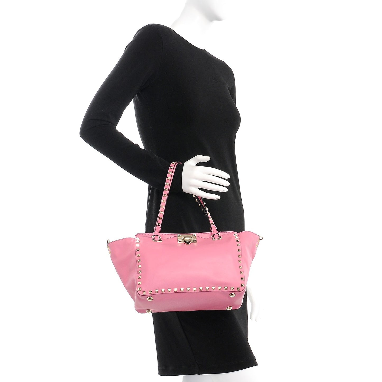 Vitello Small Rockstud Tote Ninphea