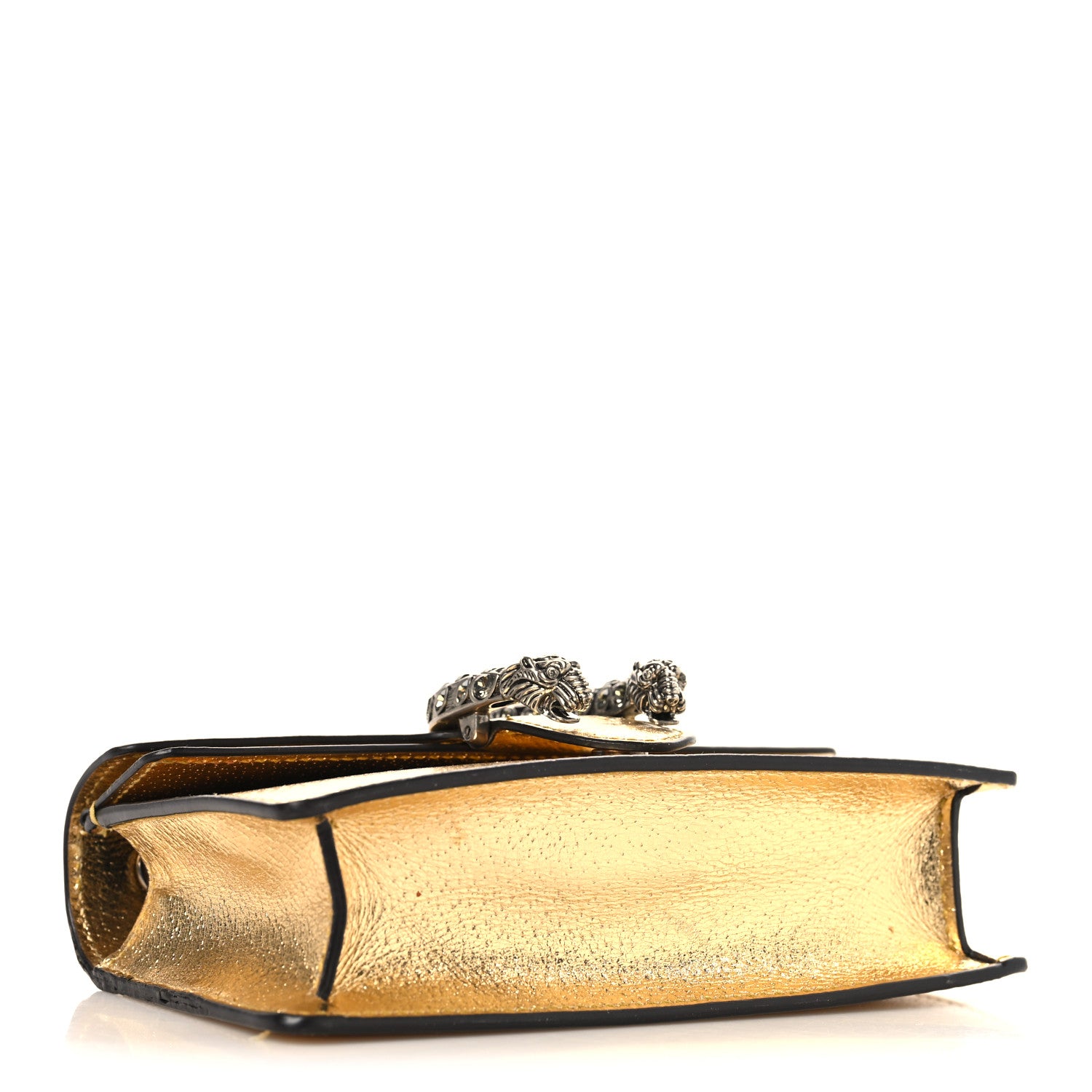 Gucci Metallic Calfskin Super Mini Dionysus Shoulder Bag Gold 4 of 9