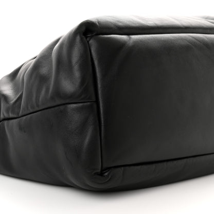 Saint Laurent Lambskin Wide Puffer Tote Black 9 of 13