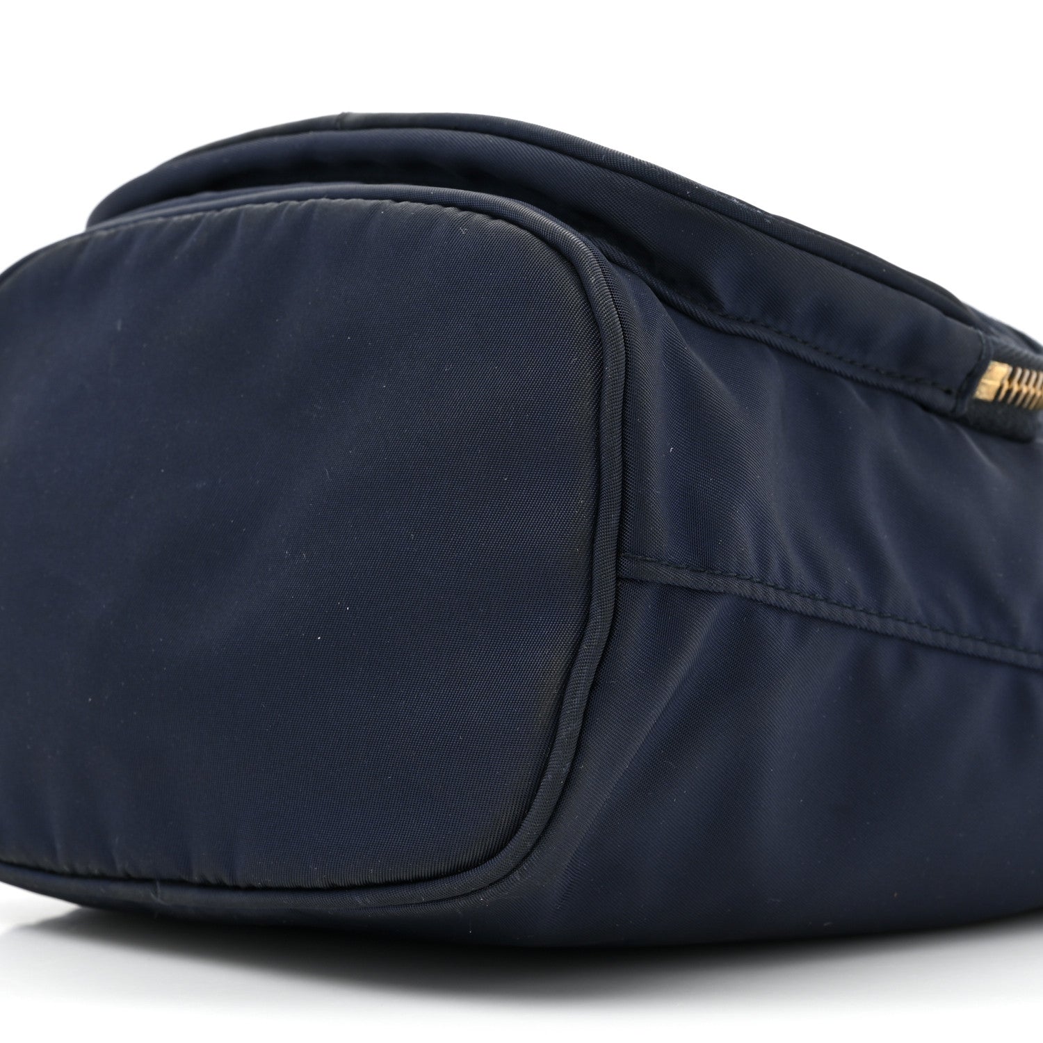 Prada Saffiano Tessuto Nylon Mini Bucket Crossbody Bag Navy 8 of 10