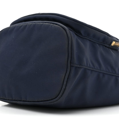 Prada Saffiano Tessuto Nylon Mini Bucket Crossbody Bag Navy 8 of 10