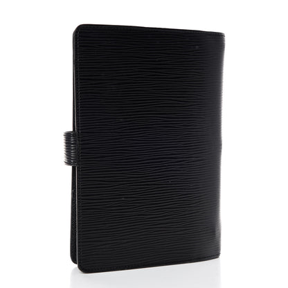 Louis Vuitton Epi Medium Ring Agenda Cover Black 3 of 8